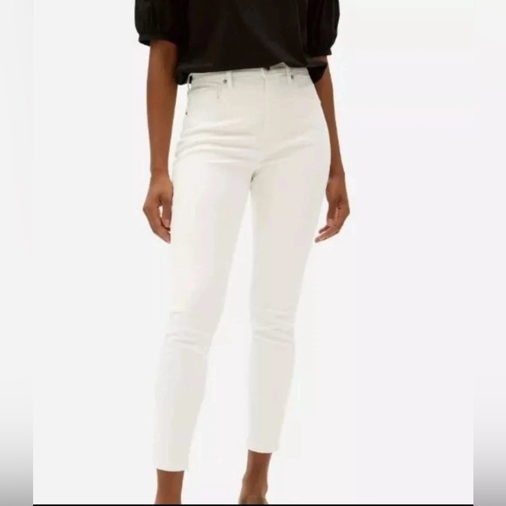 New Everlane The Curvy High Rise Skinny Fit Women’s Classic White Jeans Sz. 27
